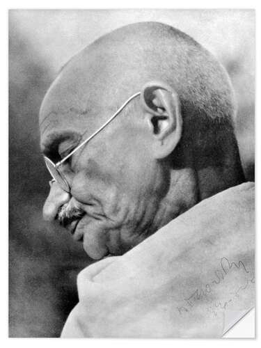 Sticker mural Mahatma Gandhi