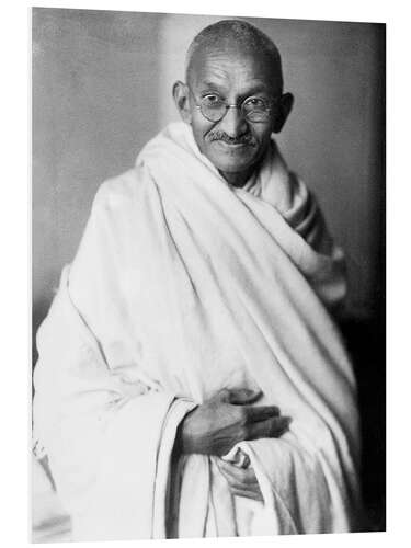 Hartschaumbild Mahatma Gandhi