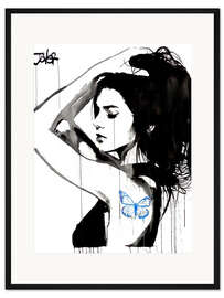 Gerahmter Kunstdruck Mein blauer Schmetterling