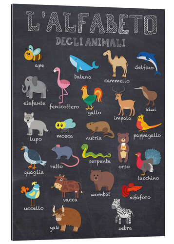 Gallery print Alphabet of Animals (Italian)