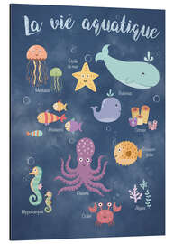 Magnettafel Leben Unterwasser - Französisch