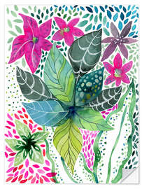 Sticker mural Leafy Tropical