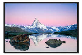 Gerahmter Kunstdruck Matterhorn bei Sonnenaufgang