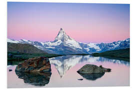 Foam board print Matterhorn at Sunrise