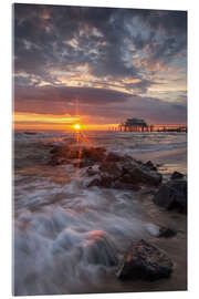 Acrylic print Evening on the beach