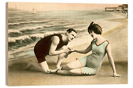 Trebilde Romantic Victorian Couple on the Beach