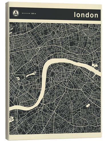 Canvas print LONDON CITY MAP