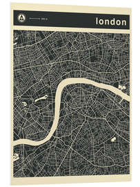 Tableau en PVC Carte de Londres