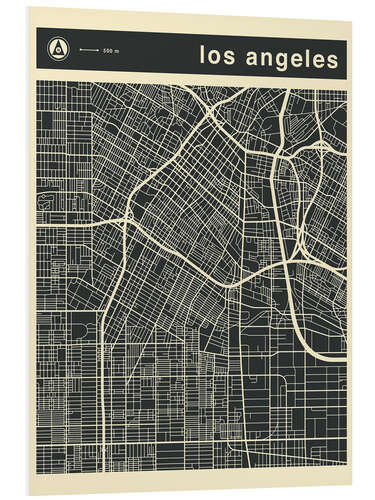 PVC-tavla Los Angeles City map