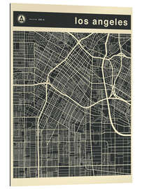 Quadro em plexi-alumínio Los Angeles City map