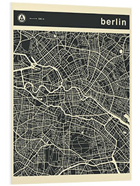 Tableau en PVC Carte de Berlin III