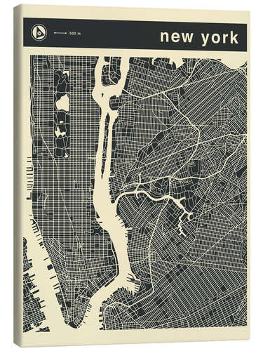 Canvas print NEW YORK CITY MAP