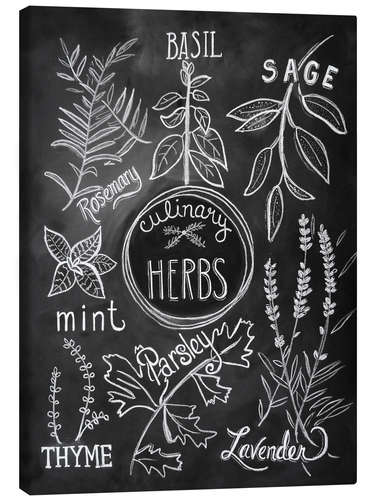 Canvas print Herbs