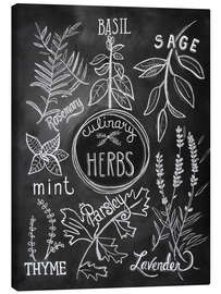 Lærredsbillede  Culinary herbs - Lily &amp; Val