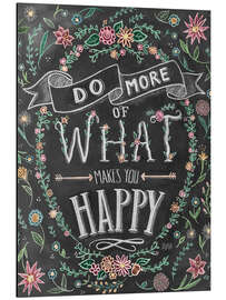 Magnettafel Tu mehr von dem, was dich glücklich macht (Englisch)