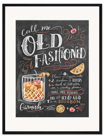 Gerahmter Kunstdruck Old Fashioned Rezept (Englisch)