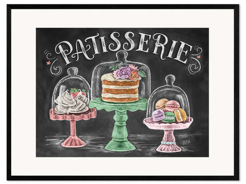 Plakat artystyczny premium w ramie Patisserie