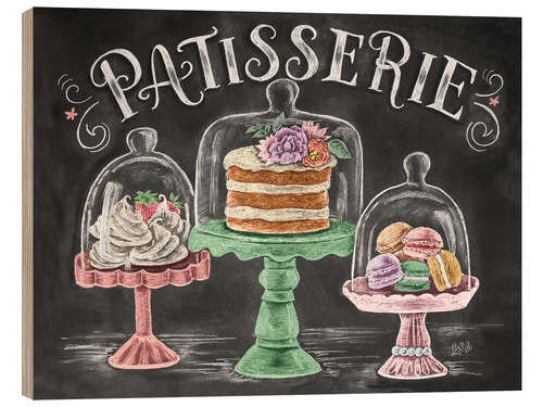 Wood print Patisserie