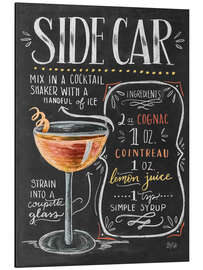 Tableau en aluminium Recette du sidecar (anglais)