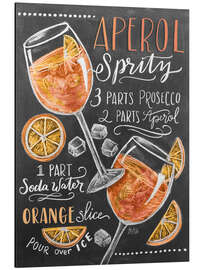 Magnettafel Aperol Spritz Rezept (Englisch)