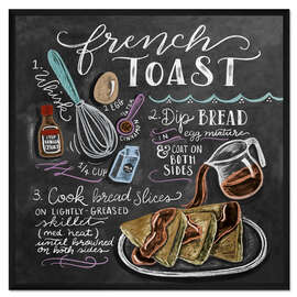 Gerahmter Kunstdruck French Toast Rezept (Englisch)