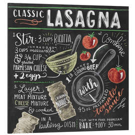 Magnettafel Lasagne Rezept (Englisch)