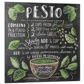 Magnettafel Pesto Rezept (Englisch)