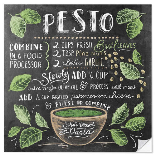 Wall sticker Pesto recipe