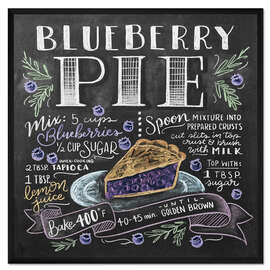 Gerahmter Kunstdruck Heidelbeerkuchen Rezept (Englisch)