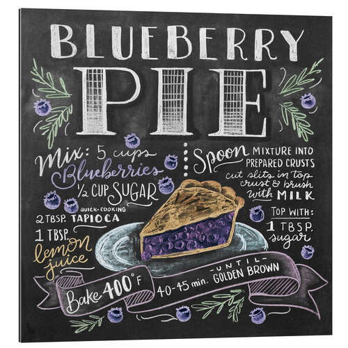 Gallery print Blueberry pie recipe