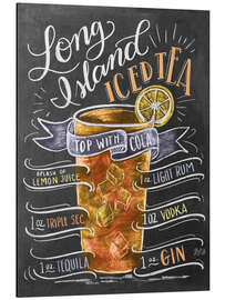 Magnettafel Long Island Ice Tea Rezept (Englisch)