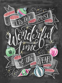 Magnettafel Wundervollste Zeit des Jahres (Englisch)