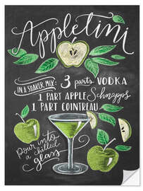 Autocolante decorativo Appletini (inglês)