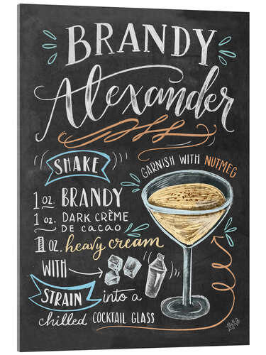 Akrylbilde Brandy Alexander oppskrift (engelsk)