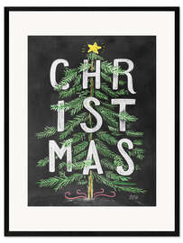 Plakat artystyczny premium w ramie Christmas Tree