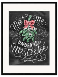 Ingelijste kunstdruk Under Mistletoe