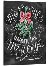 Magnettafel Unter dem Mistelzweig (Englisch)