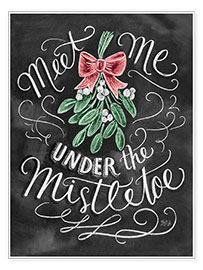 Plakat Meet me under the mistletoe