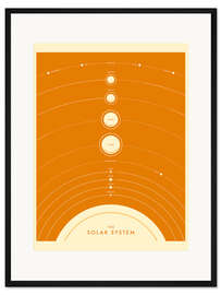 Gerahmter Kunstdruck Solarsystem (Englisch) V