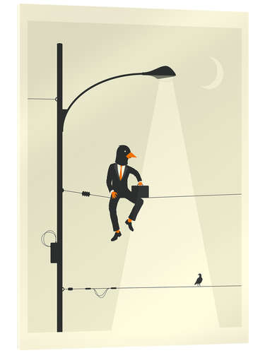 Obraz na szkle akrylowym MAN ON A WIRE