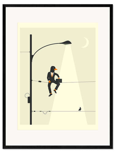 Impresión de arte enmarcada MAN ON A WIRE