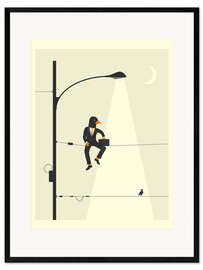 Impresión de arte enmarcada MAN ON A WIRE