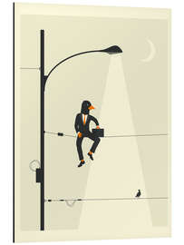 Magnettafel Mann auf einem Draht