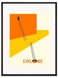 Gerahmter Kunstdruck Explore VII