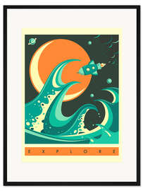 Gerahmter Kunstdruck Explore X
