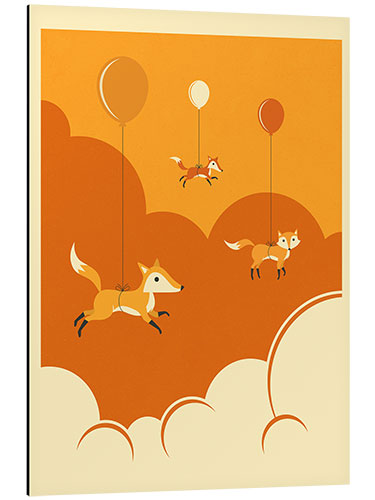 Stampa su alluminio FLOCK OF FOXES