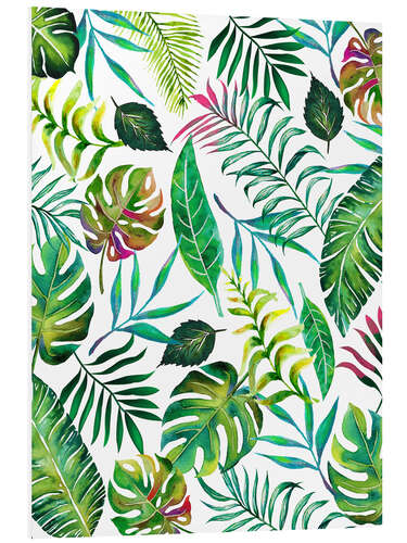 Foam board print Tropical flora