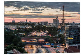 Aluminium print Berlin Skyline City West