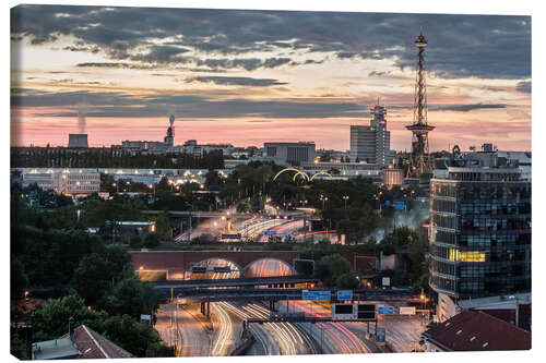 Canvas print Berlin Skyline City West