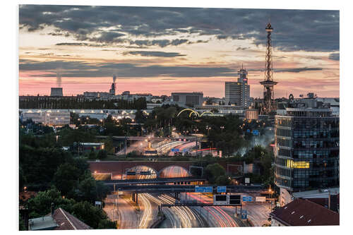 Foam board print Berlin Skyline City West